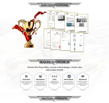 Συσκευές κυκλώματος καλωδίων από ανοξείδωτο χάλυβα με γάντζο για συστήματα κρεμασμένων συρμάτων