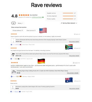 Copper Material Cable Looping Gripper with Nickel Surface Finish for LED Linear Trunking Lighting Systems