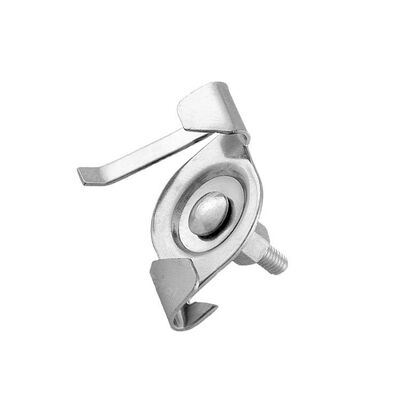 Ορθογώνια κλιπ T-Bar, λευκό κλιπ ψευδοροφής, κλιπ T Bar για χρήση για τη στερέωση φωτισμού τροχιάς σε ψευδοροφή