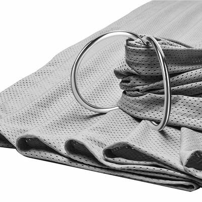 Προσαρμόσιμο Ασημένιο Αλουμινένιο Δαχτυλίδι Sling Εσωτερική Διάμετρος 3 Ίντσες 2 Τεμάχια Για Μαντήλι Περιτύλιξης Μωρού