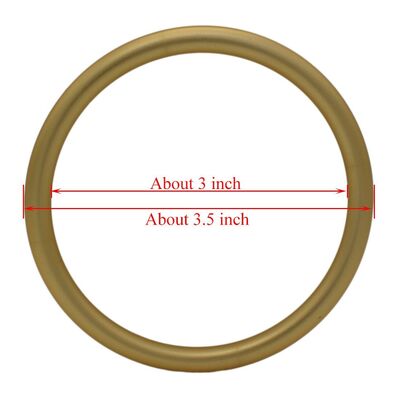 Ματ Χρυσό Ανοδιωμένο Φινίρισμα Αλουμινίου Δακτύλιοι για Ιμάντες Ρύθμισης