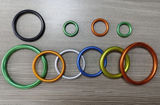 Προσαρμόσιμα Μπλε Δαχτυλίδια Φινιρίσματος Ανοδίωσης Δαχτυλίδια Sling Άνετα Ανθεκτικά Για Baby Carrier