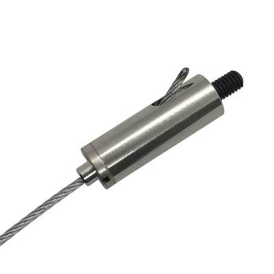 Ανοξείδωτο ατσάλι σφιγκτήρας καλωδίου εξωτερικό σπείρωμα για οργανωτή ψευδοροφής, περιλαμβάνονται σφιγκτήρες σύσφιξης συρματόσχοινου