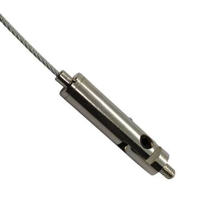 Ανοξείδωτο ατσάλι σφιγκτήρας καλωδίου εξωτερικό σπείρωμα για οργανωτή ψευδοροφής, περιλαμβάνονται σφιγκτήρες σύσφιξης συρματόσχοινου