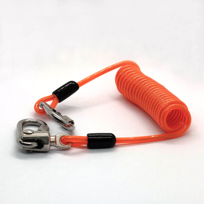 Φαρμακευτική μονάδα OEM Direct Disc Lock Reminder Cable Bike Motorcycle Alarm Safety Lanyard Spring Coil Wire Looped