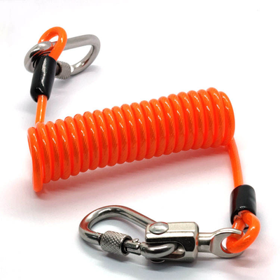 Φαρμακευτική μονάδα OEM Direct Disc Lock Reminder Cable Bike Motorcycle Alarm Safety Lanyard Spring Coil Wire Looped
