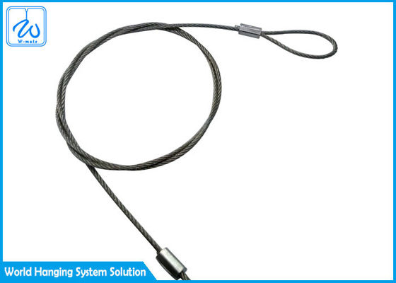 Το σχοινί καλωδίων ανοξείδωτου σκοινιού ασφάλειας Saveking Eyelets ντυμένο το PVC νάυλον σχοινί