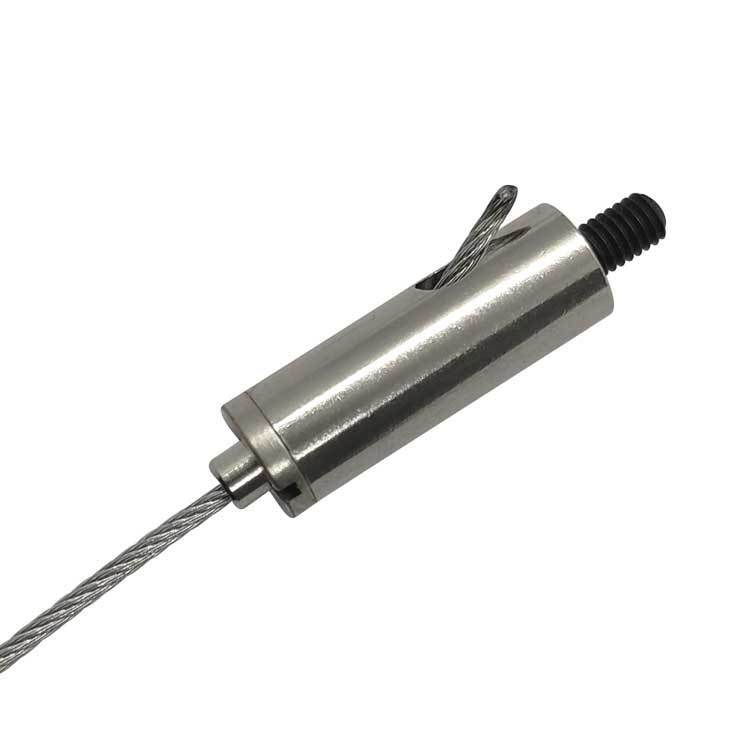 Ανοξείδωτο ατσάλι σφιγκτήρας καλωδίου εξωτερικό σπείρωμα για οργανωτή ψευδοροφής, περιλαμβάνονται σφιγκτήρες σύσφιξης συρματόσχοινου