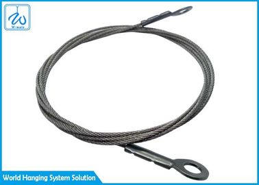 1.5mm γαλβανισμένες μάτι & σφεντόνα 1x19 καλωδίων χαλύβδινων συρμάτων για το κρεμώντας σύστημα λαμπτήρων